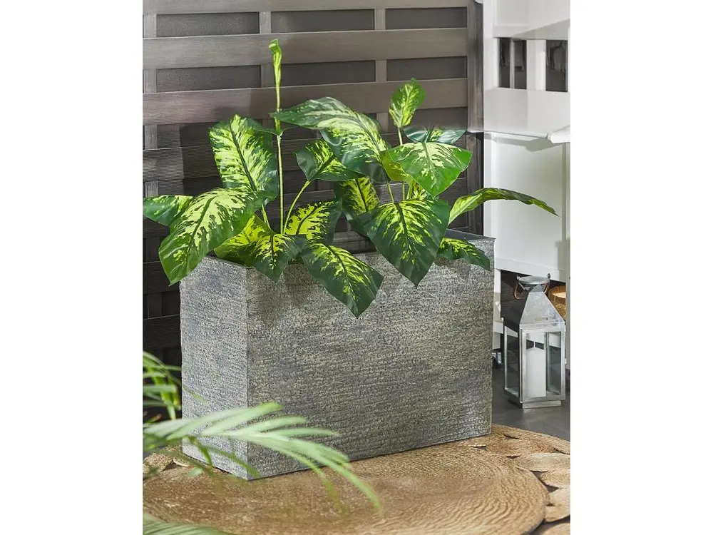 Grand cache-pot 34 x 80 x 56 cm gris EDESSA