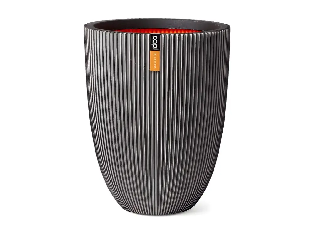 Vase élégant Groove 46x58 cm Anthracite