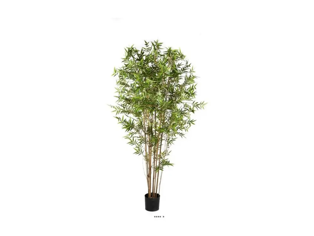 Bambou du Japon Oriental artificiel H 90 cm 1005 feuilles en pot - choisissez votre hauteur: H 90 cm - couleur: Vert