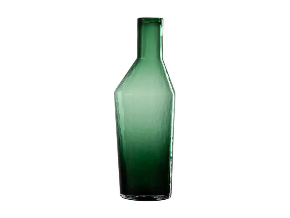 Vase Bouteille en Verre "Sigma" 35cm Vert