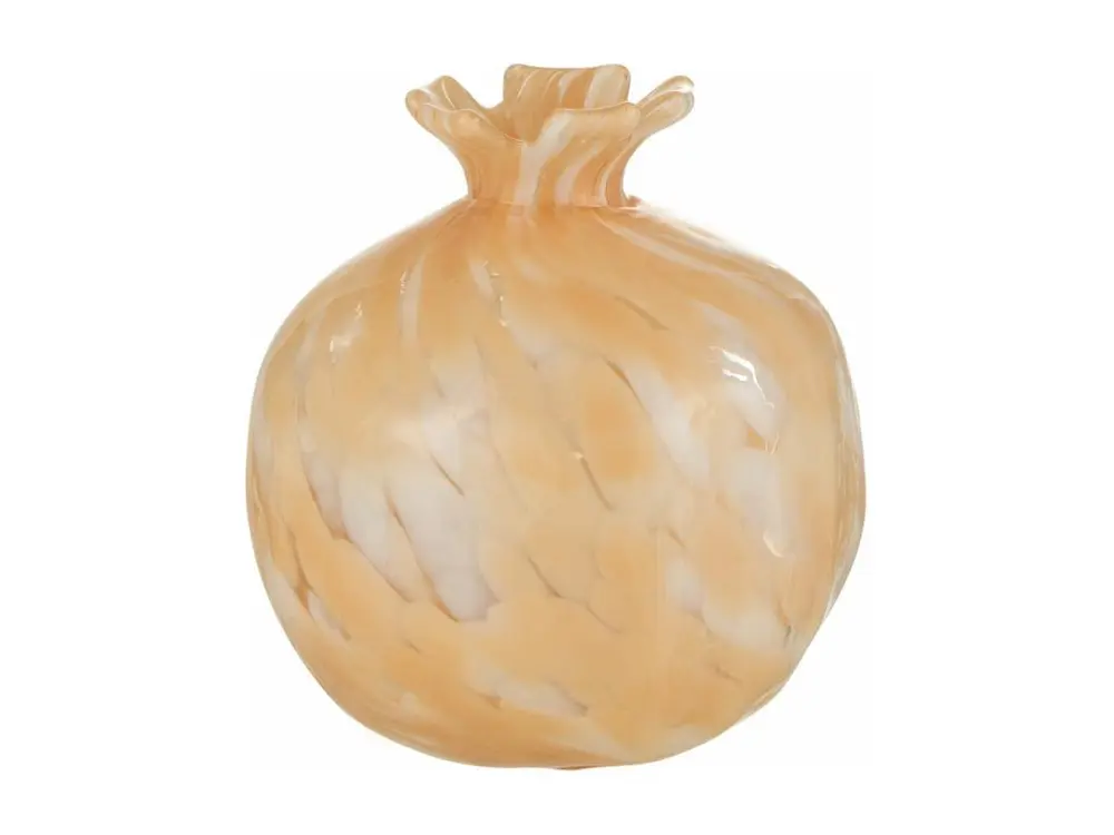 Vase melissa verre beige 12x12x13,5cm