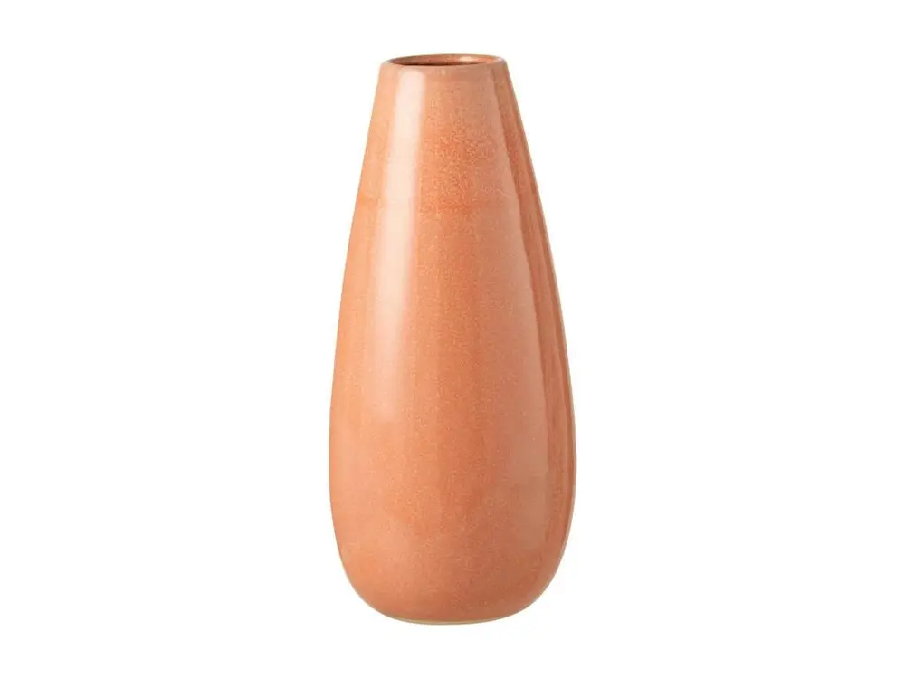 Vase en Céramique Design "Uni Rond" 48cm Orange