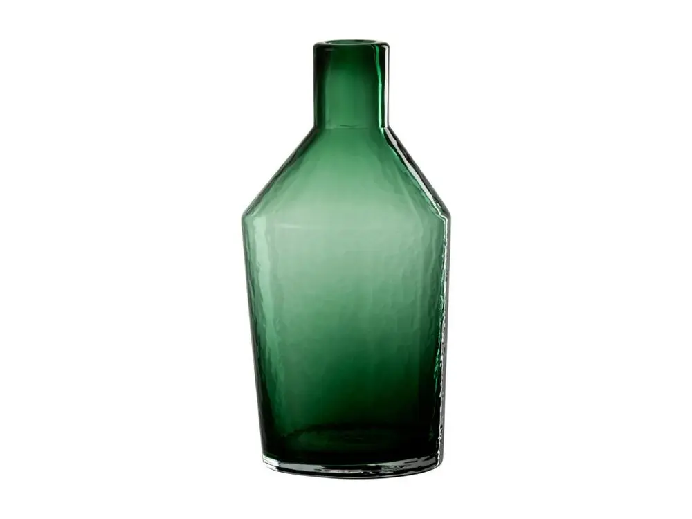 Vase Bouteille en Verre "Sigma" 28cm Vert