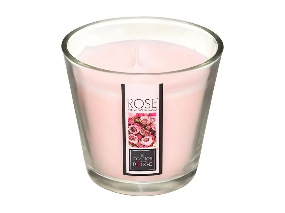 Bougie Parfumée en Verre "Nina" 190g Rose