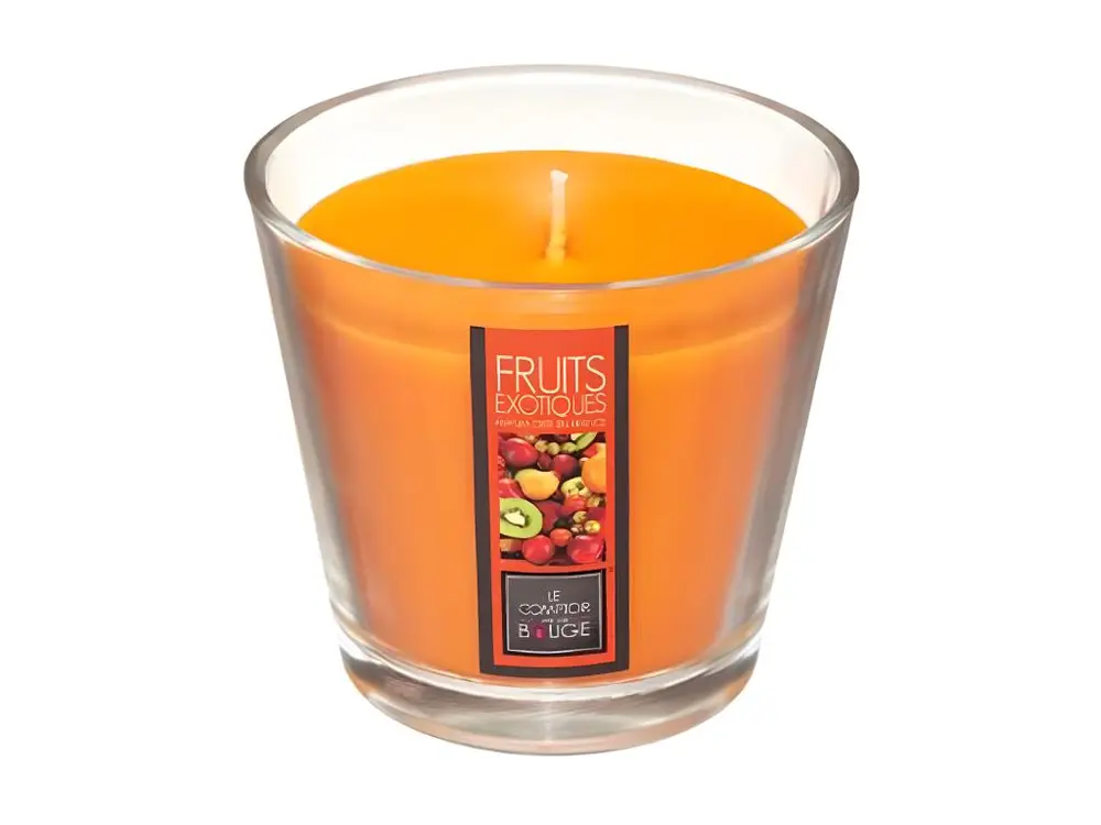 Bougie Parfumée en Verre "Nina" 190g Fruits Exotiques