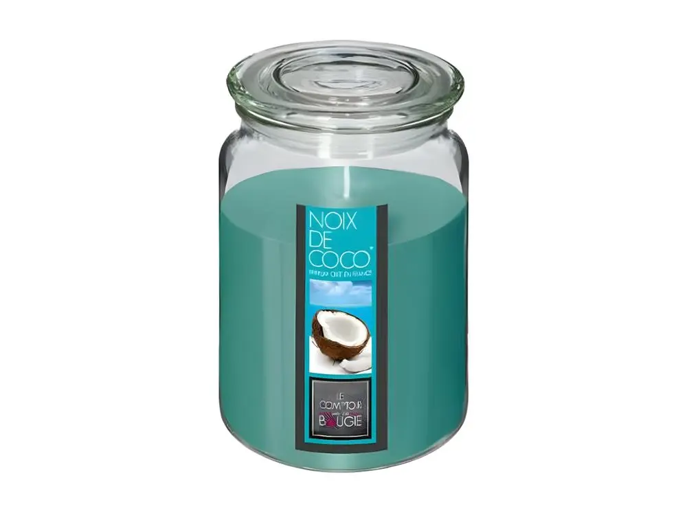 Bougie Parfumée en Verre "Couvercle" 510g Coco