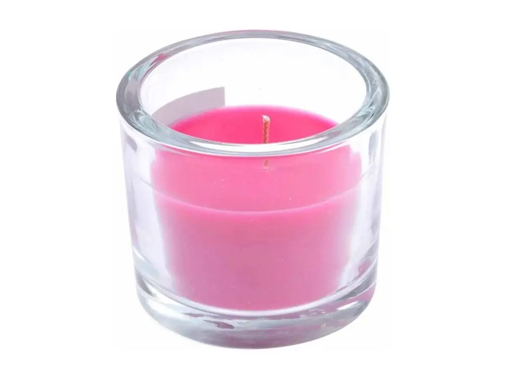 Bougie Verrine Parfumée "Essentiel" 9cm Rose