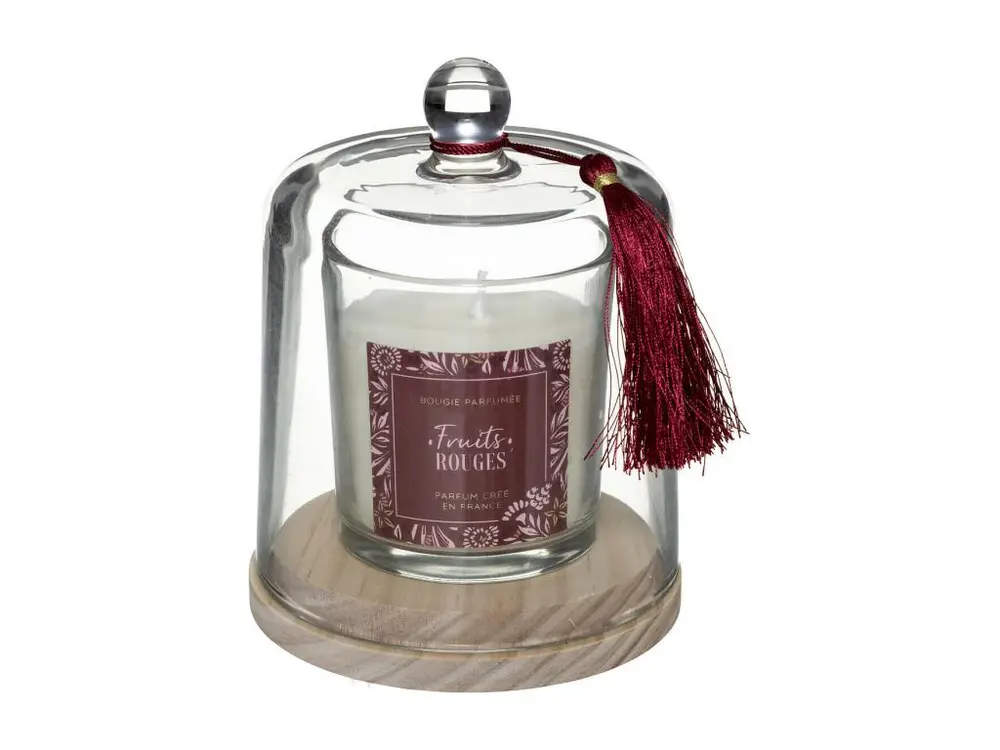 Bougie Parfumée Cloche "Loli" 130g Fruits Rouges