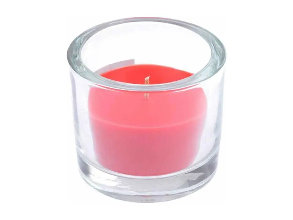 Bougie Verrine Parfumée "Essentiel" 9cm Fraise