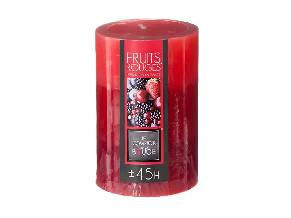 Bougie Parfumée Ronde Trio 310g Fruits Rouges