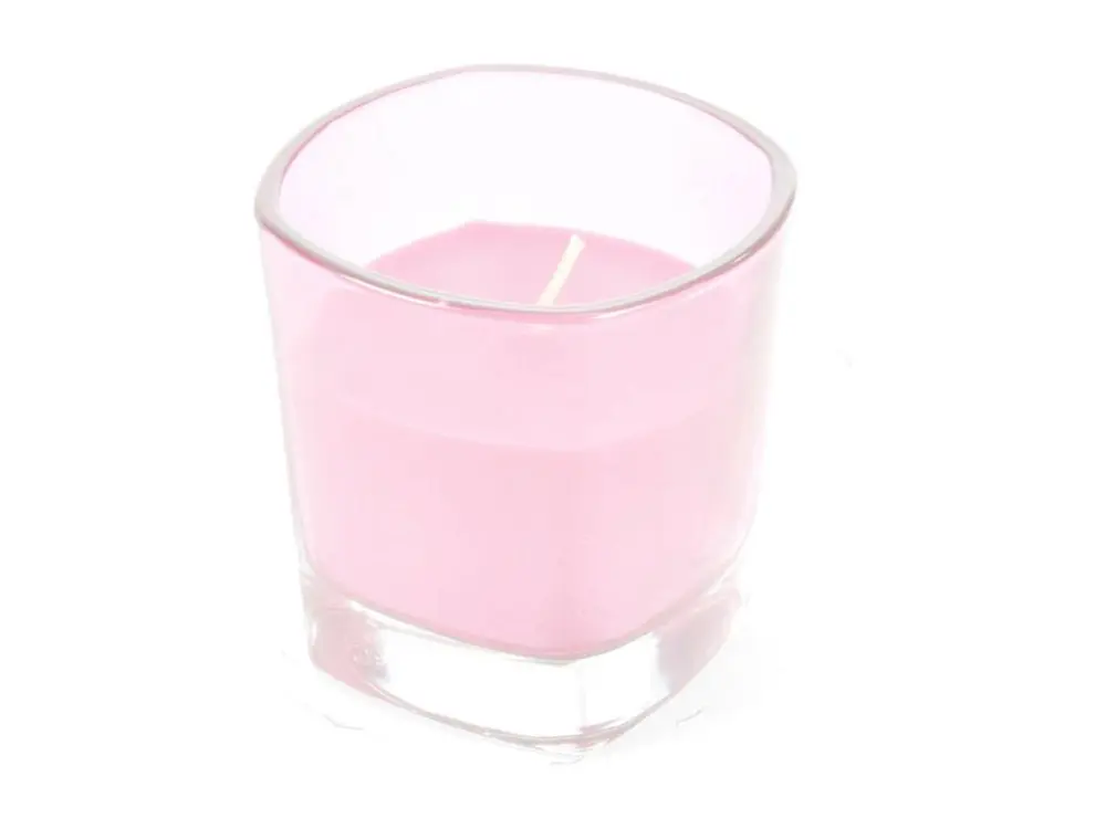 Bougie Parfumée en Verre "Essentiel" 7cm Rose