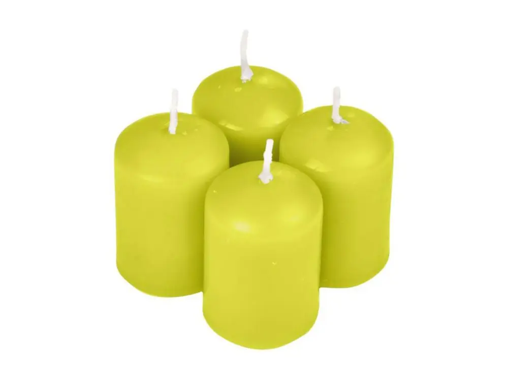 Lot de 4 Bougies Parfumées "Essentiel" 6cm Pomme