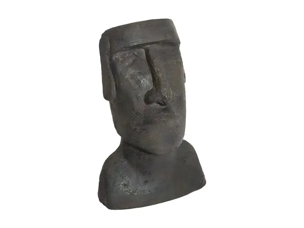 Statuette en Résine "Île de Pâques" 26cm Marron