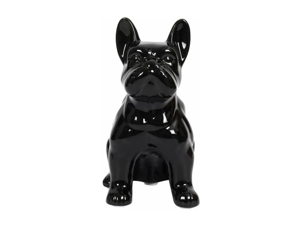 Bouledogue en céramique assis 20 cm