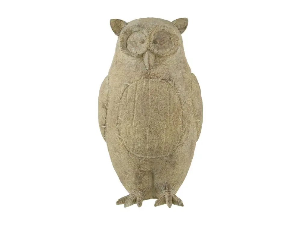 Statuette Déco "Hibou" 35cm Marron Clair