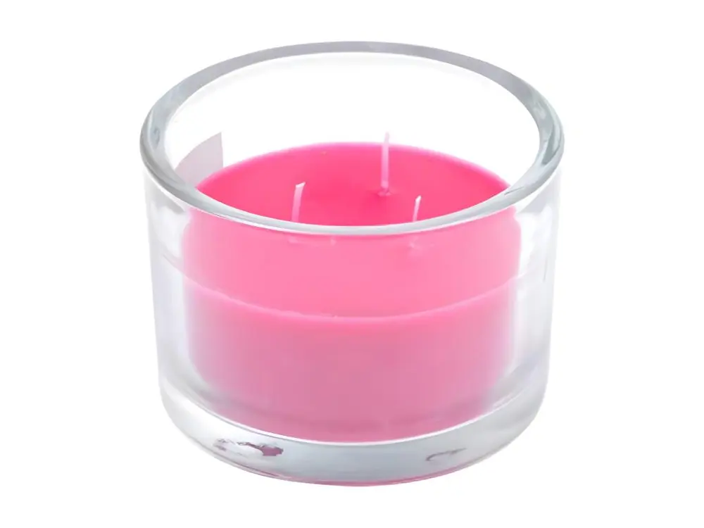 Bougie Verrine Parfumée "Essentiel" 12cm Rose