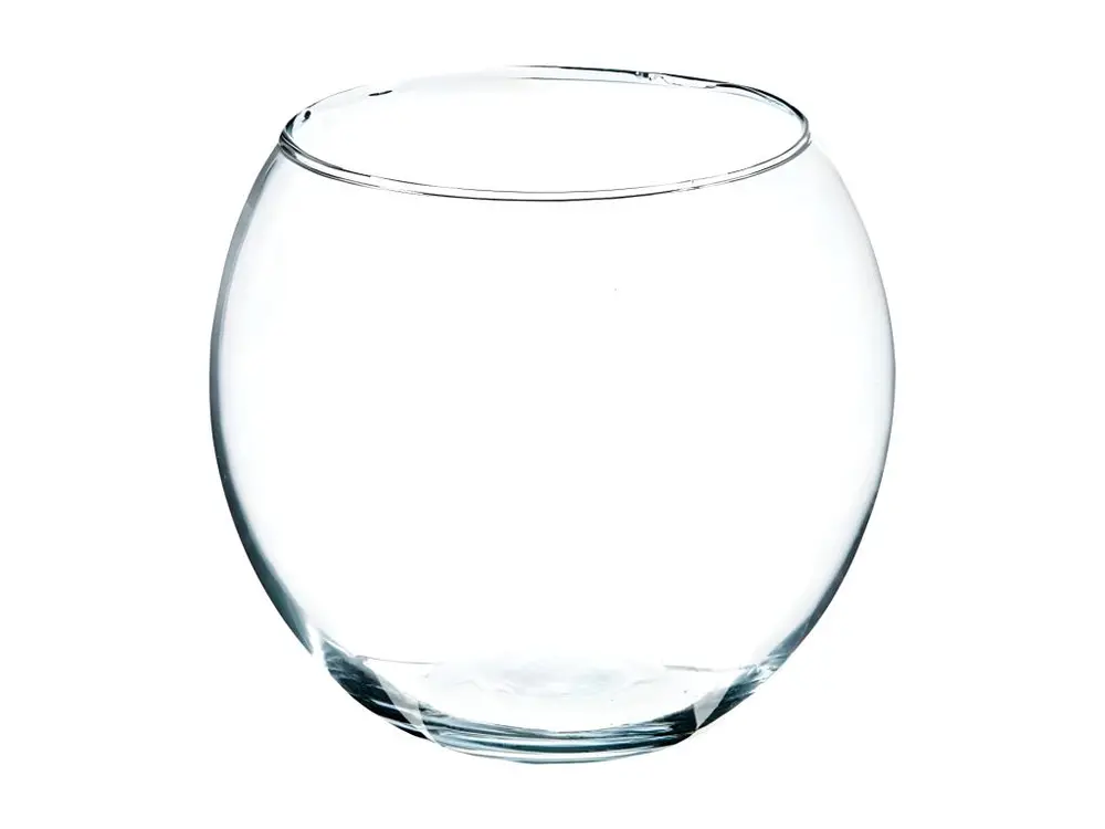 Vase Boule en Verre "Frost" 15cm Transparent