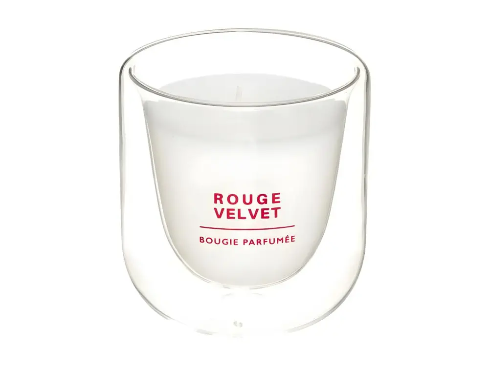 Bougie Parfumée En Verre "Ilan" 130g Rouge Velvet