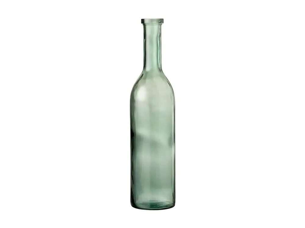 Vase Design en Verre "Carafe" 75cm Vert