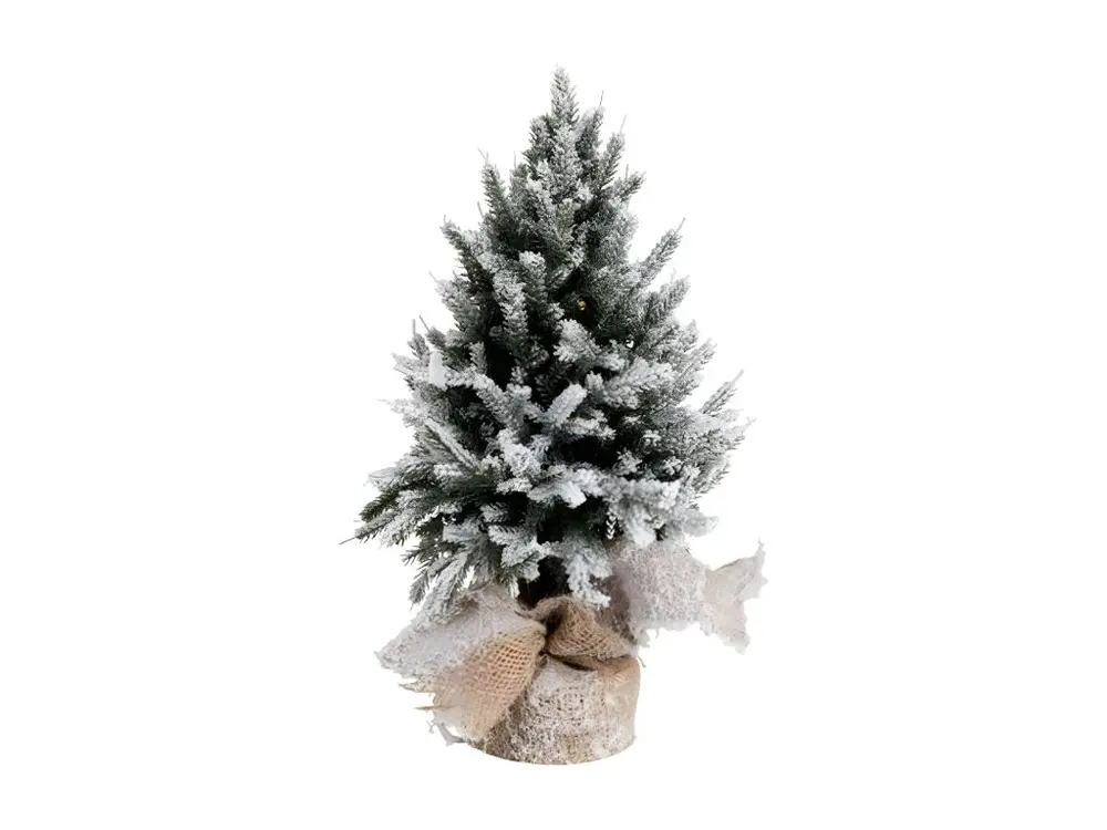 Sapin de Noël à LED "Pot Jute" 45cm Vert