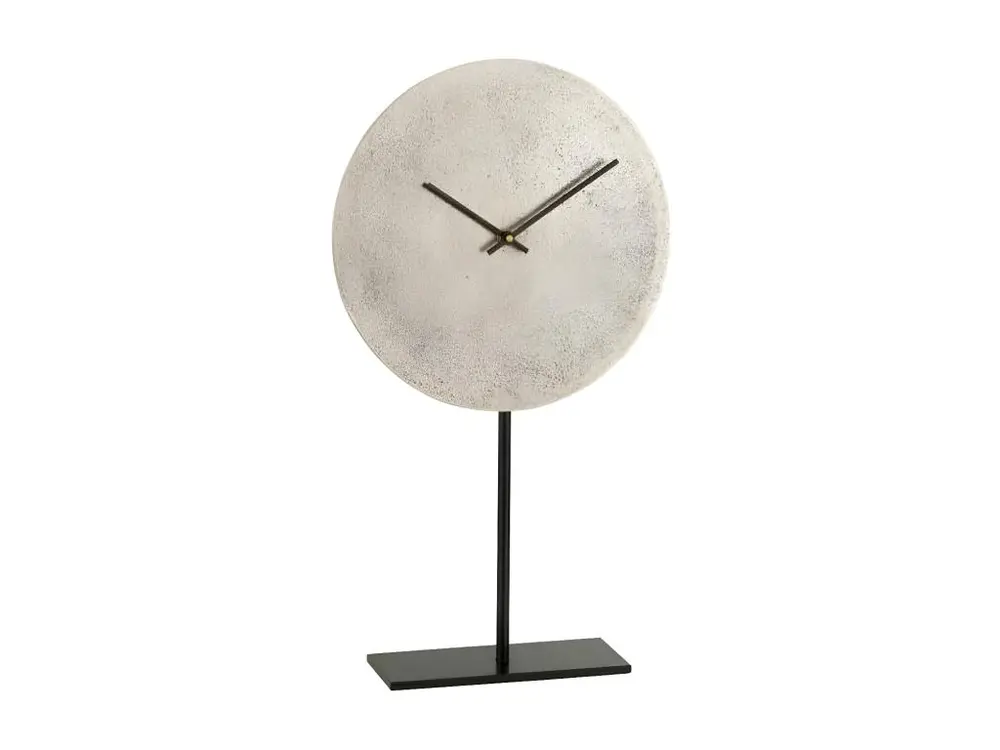 Horloge sur Pied en Métal "Matia" 41cm Argent