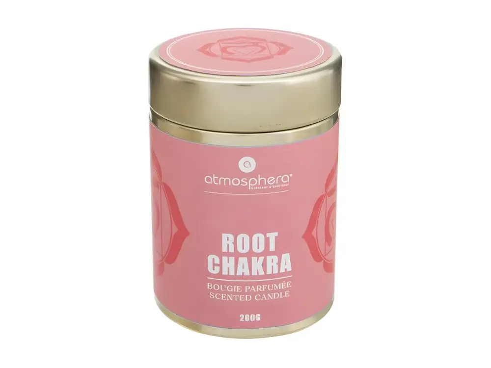 Bougie Parfumée "Chakra" 200g Rouge Racine