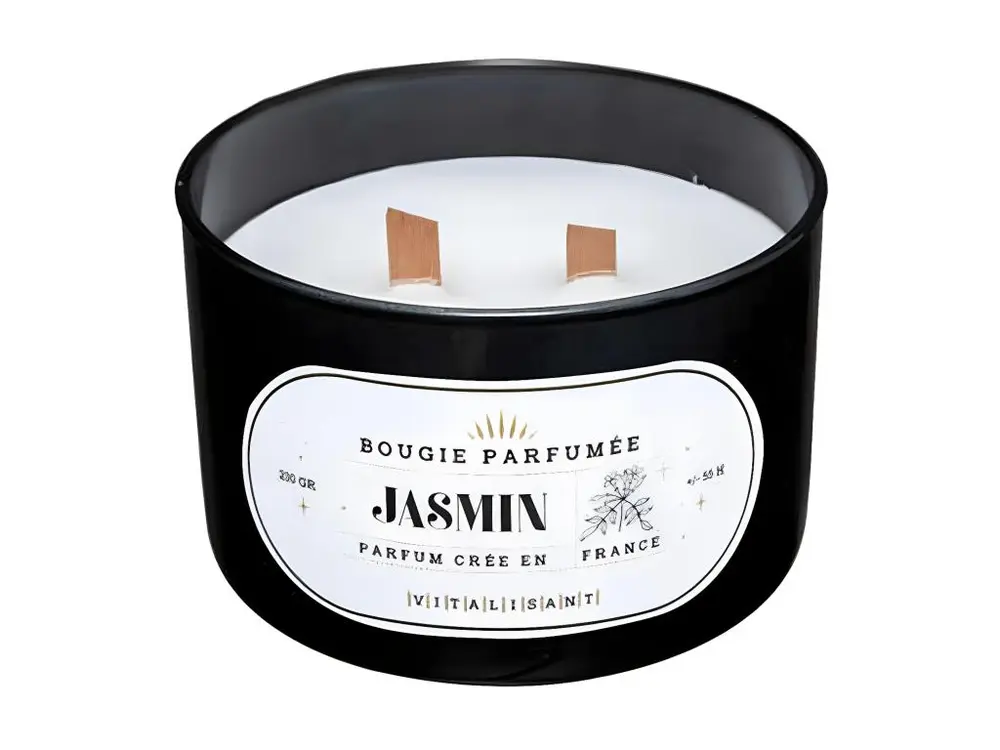 Bougie Parfumée en Verre "Snow" 470g Jasmin