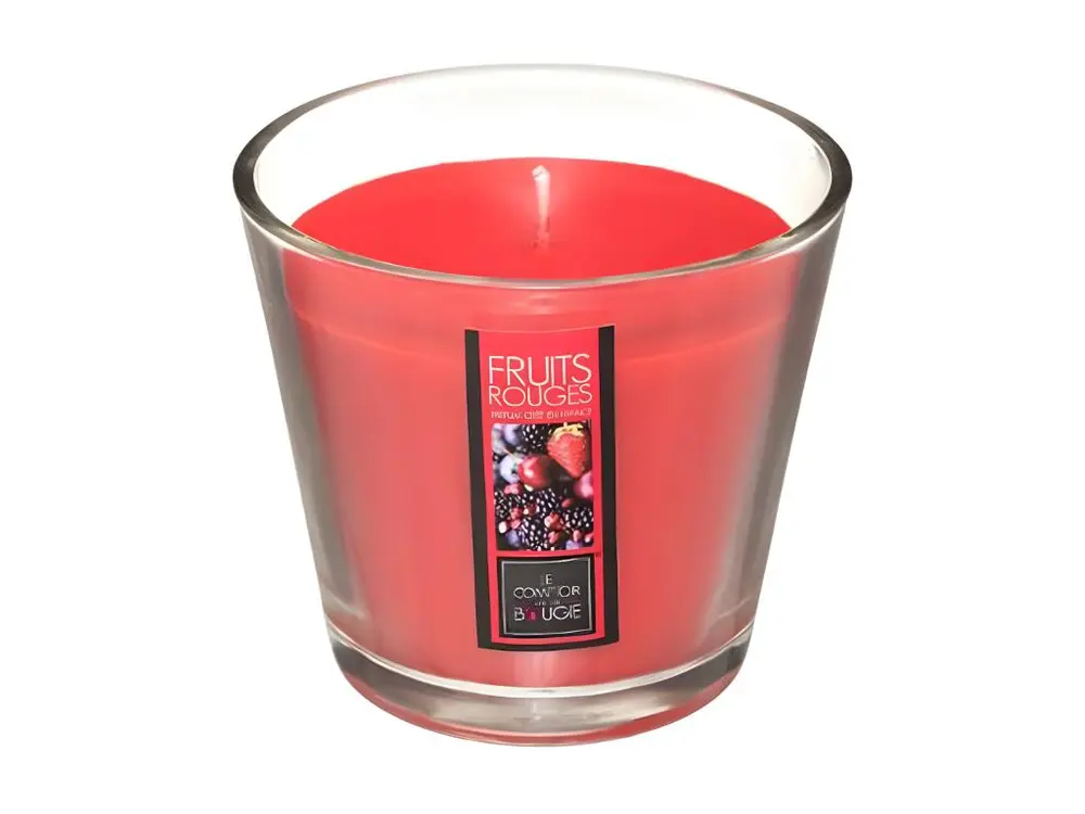 Bougie Parfumée en Verre "Nina" 190g Fruits Rouges