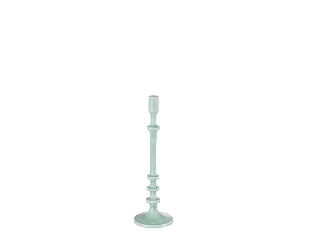 Chandelier classique aluminium bleu 13x13x41cm