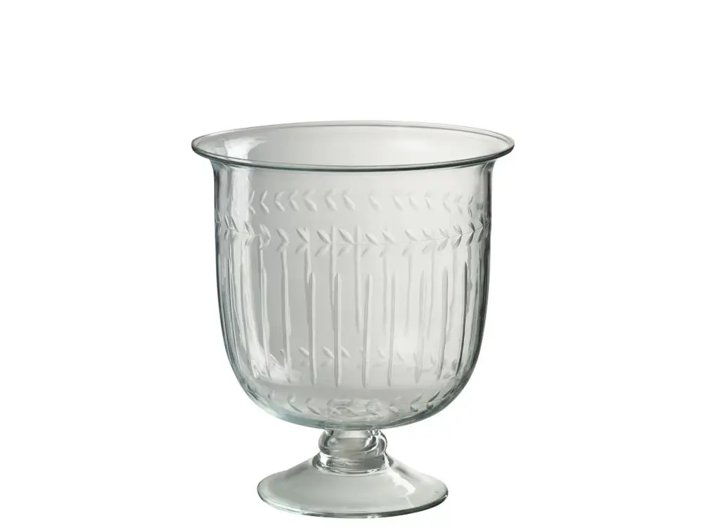 Verre romain verre transparent 22,5x22,5x25cm