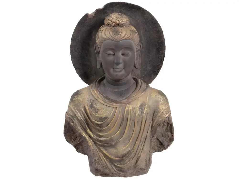 Statue Buste de Bouddha antique 82 cm