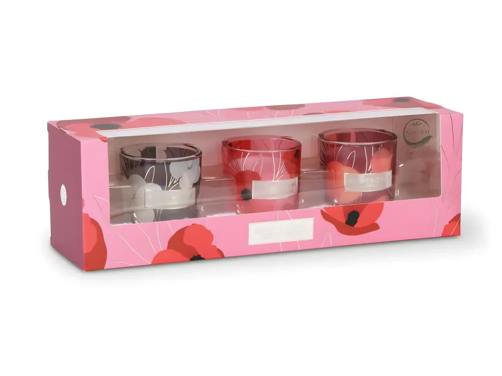 Coffret cadeau 3 bougies Votives Heart and Home