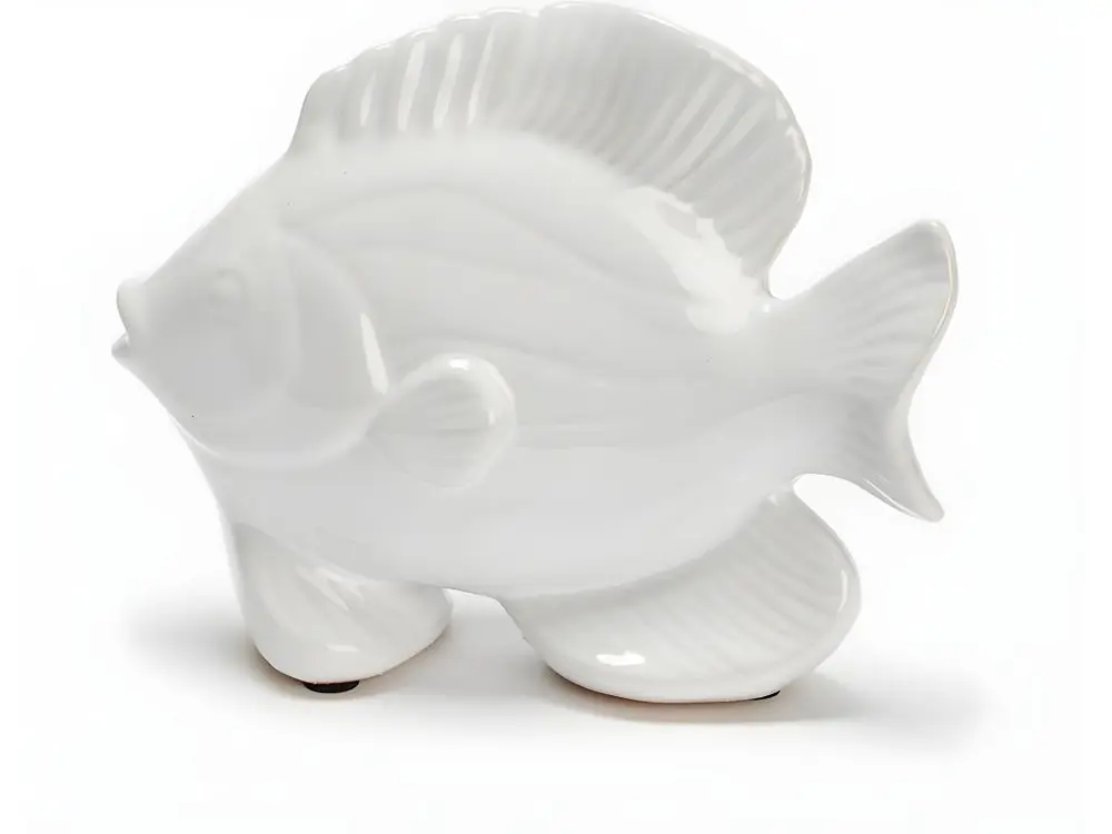 Poisson Gustave 18 cm blanc