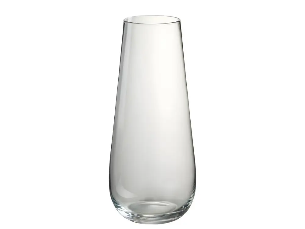 Vase haut en verre transparent 20x20x40 cm