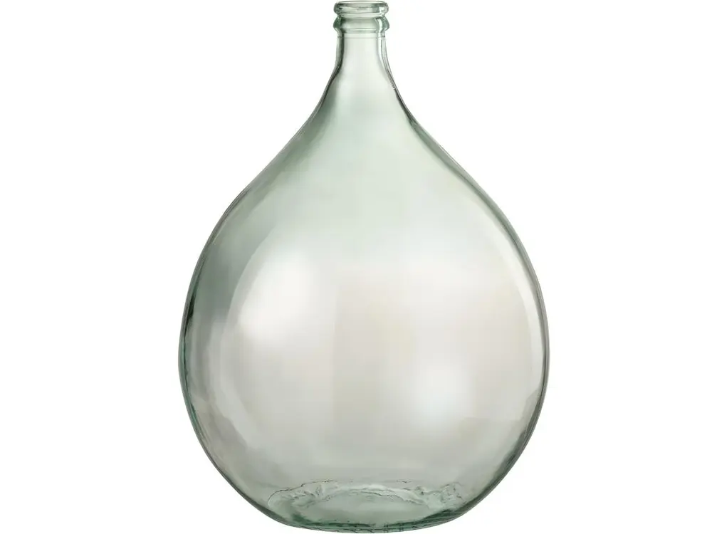 Dame jeanne transparent en verre transparent 38x39x56 cm