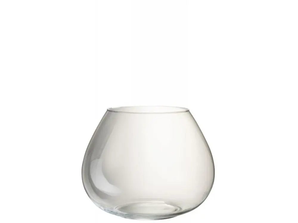 vase fie verre transparent l