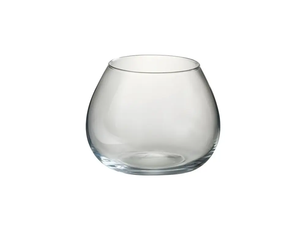 Vase en verre transparent 19x19x15 cm