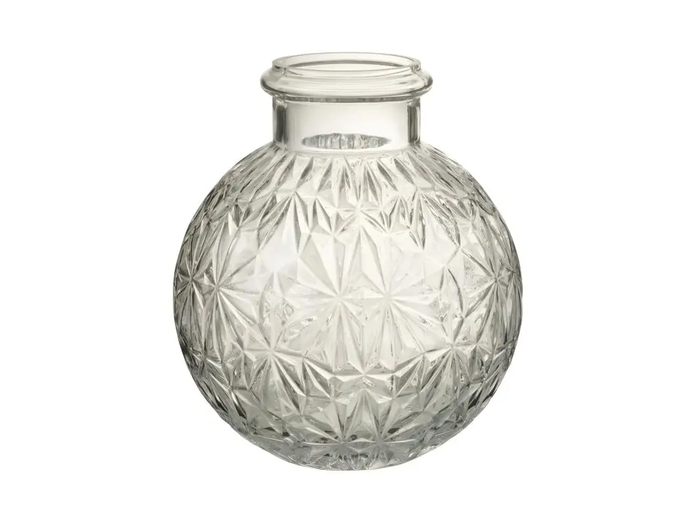 Vase boule en verre transparent L24*l24*H27cm