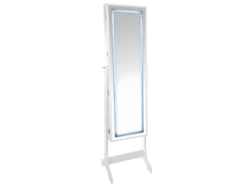 Armoire à Bijoux et Miroir avec éclairage LED Hauteur 155 cm