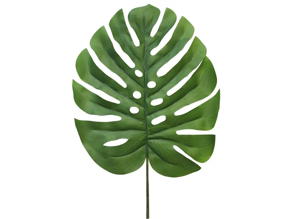 Feuille de Monstera artificielle, H90cm, tissu plastifié, D30cm - BEST