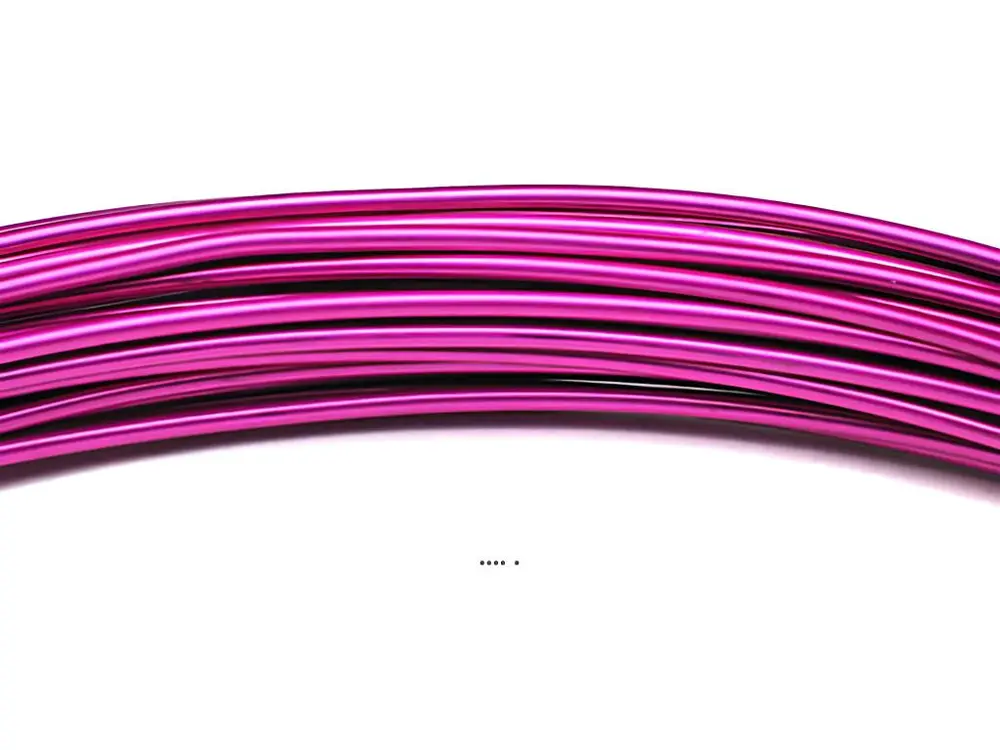 Fil aluminium Fuchsia souple D 2 mm L 12 metrès décoration - couleur: Rose fushia