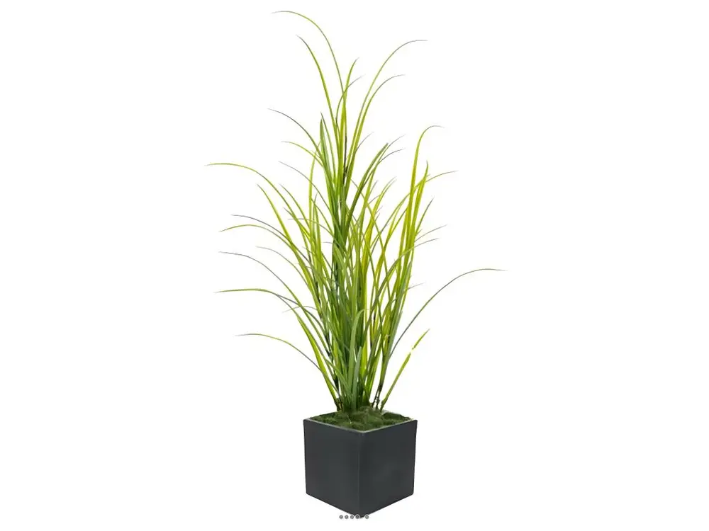 Graminee Herbe des champs artificielle H 100 cm L 45 cm plastique exterieur en pot