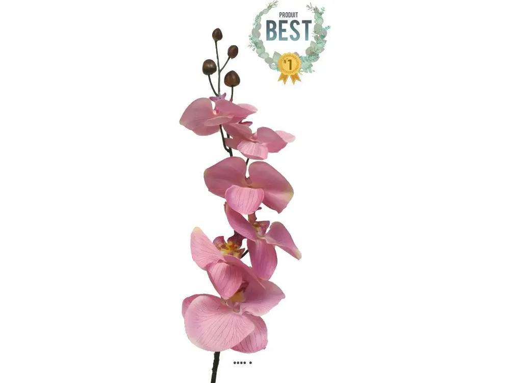 Tige d&rsquo;orchidée phalaenopsis artificielle, H 78 cm Rose - BEST - couleur: Rose