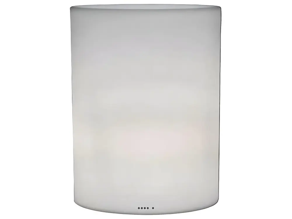 LUMITUBBI Blanc D35 H 38 CM intérieur / extérieur Rotomoule