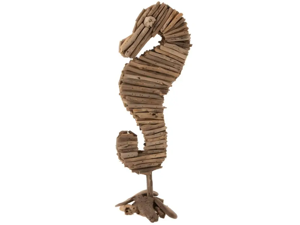 Statuette sur Pied "Hippocampe" 54cm Naturel