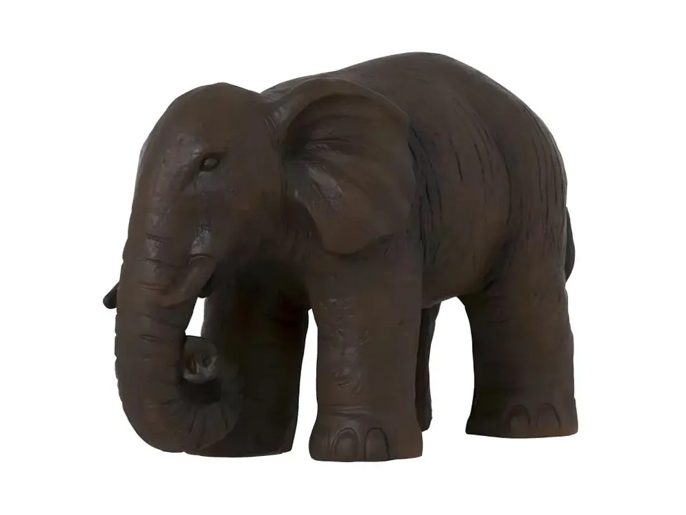 Statuette Déco "Éléphant Ethnique" 40cm Marron