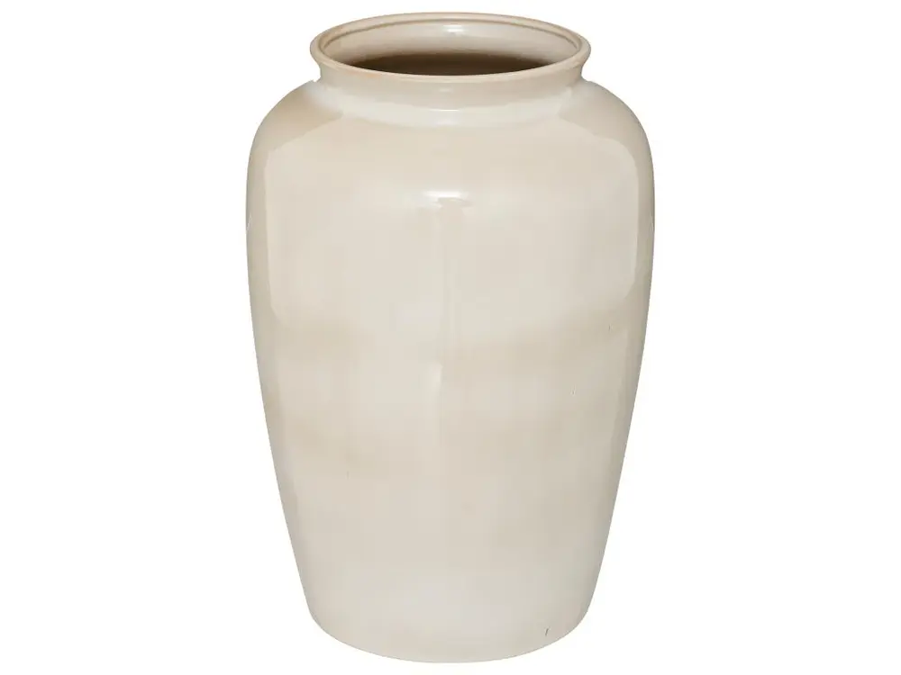 Vase en Céramique émaillée Beige H 29.5 cm