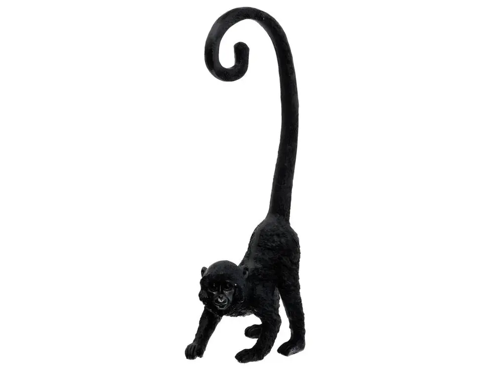 Objet décoratif Singe Noir en résine H 41 cm