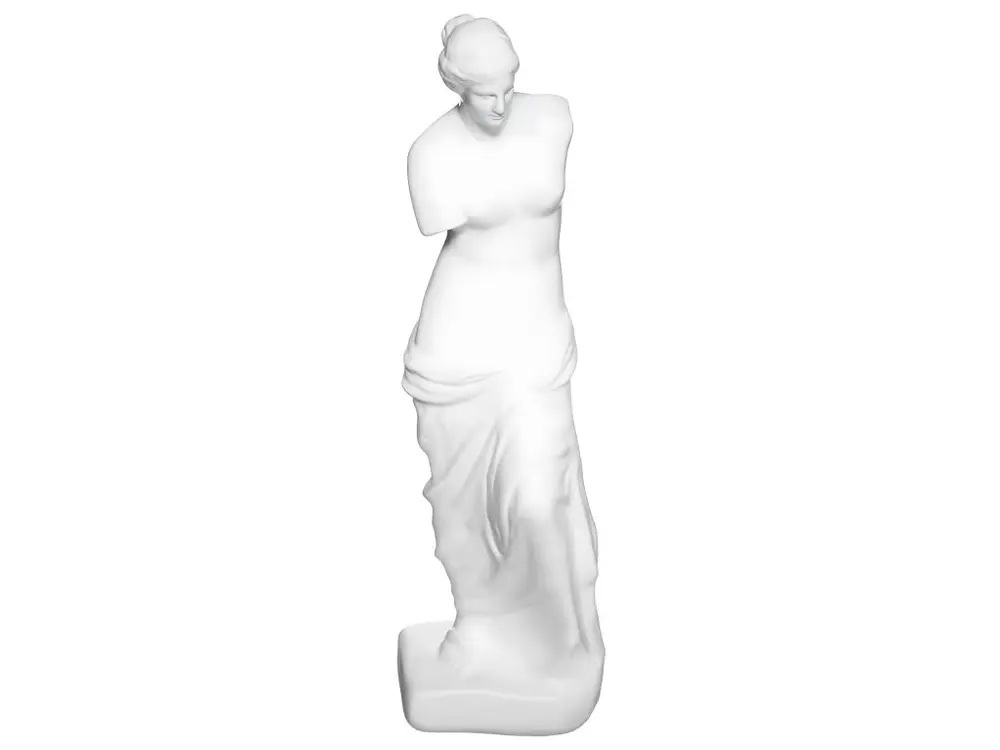 Objet décoratif Statue Venus de Milo en Résine Blanche H 39 cm