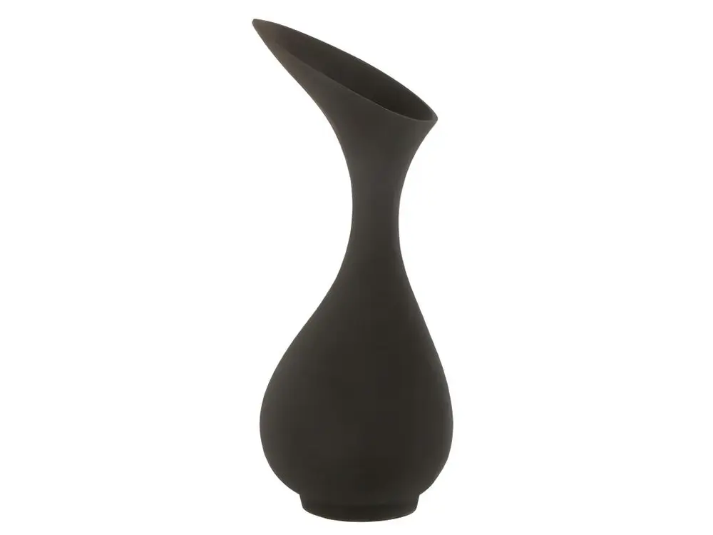 Vase Design en Aluminium "Olivia" 45cm Noir